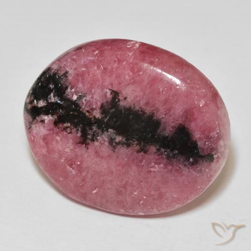 Rodonita Multicolor natural de 39.97 ct, Ovalada, Opaco