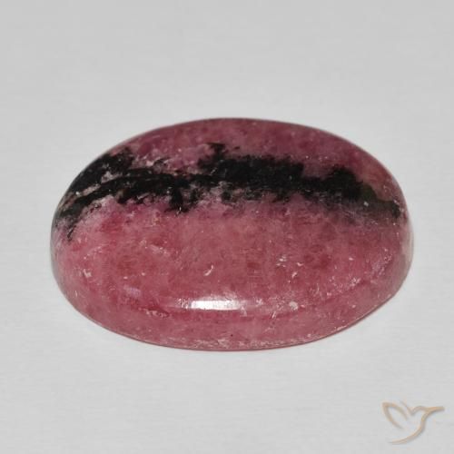 Rodonita Multicolor natural de 39.97 ct, Ovalada, Opaco
