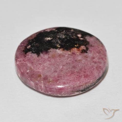 Rodonita Multicolor natural de 51.77 ct, Redondo, Opaco