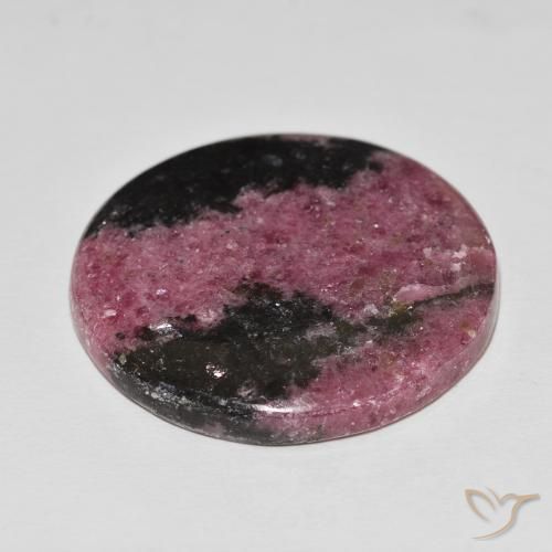 Rodonita Multicolor natural de 92.12 ct, Redondo, Opaco