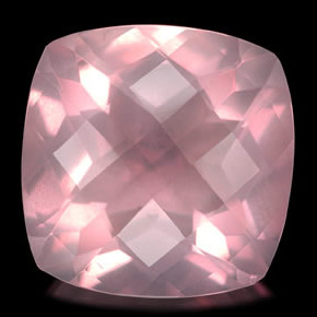 Cuarzo rosa rosa natural de 5,73 ct, transparente, transparente / translúcido