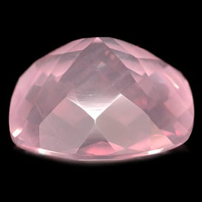 Cuarzo rosa rosa natural de 5,73 ct, transparente, transparente / translúcido