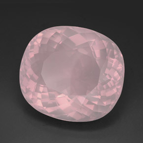 Cuarzo rosa rosa natural de 139,70 ct, transparente, transparente / translúcido