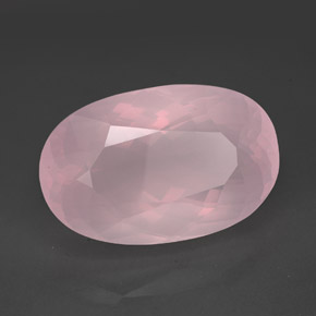 Cuarzo rosa rosa natural de 138,35 ct, transparente, transparente / translúcido