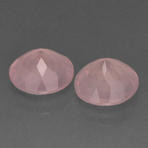 Gemas de cuarzo rosa rosa natural de  ct, transparente, transparente / translúcido