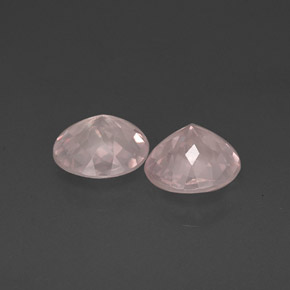 Gemas de cuarzo rosa rosa natural de  ct, transparente, transparente / translúcido
