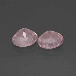 Gemas de cuarzo rosa rosa natural de  ct, transparente, transparente / translúcido