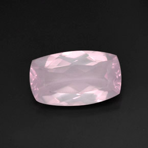 Cuarzo rosa rosa natural de 11,28 ct, transparente, transparente / translúcido