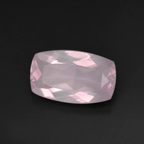 Cuarzo rosa rosa natural de 11,28 ct, transparente, transparente / translúcido