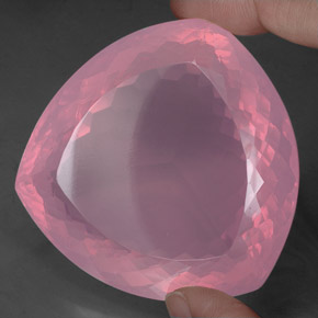 Cuarzo rosa rosa natural de 528,00 ct, transparente, transparente / translúcido