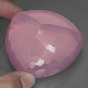 Cuarzo rosa rosa natural de 528,00 ct, transparente, transparente / translúcido