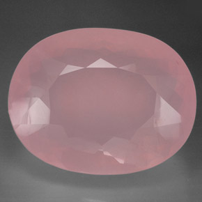 Cuarzo rosa rosa natural de 474,40 ct, transparente, transparente / translúcido