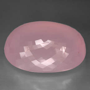 Cuarzo rosa rosa natural de 474,40 ct, transparente, transparente / translúcido