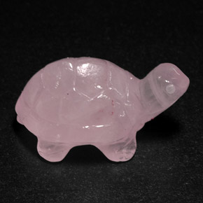 Cuarzo rosa rosa natural de 15,19 ct, transparente, transparente / translúcido