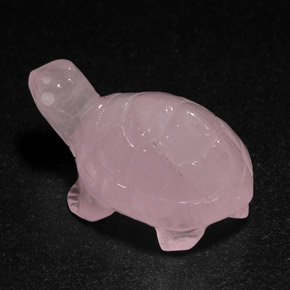 Cuarzo rosa rosa natural de 15,19 ct, transparente, transparente / translúcido