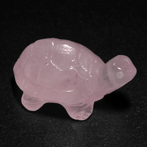 Cuarzo rosa rosa natural de 15,19 ct, transparente, transparente / translúcido