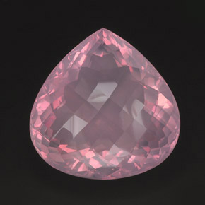 Cuarzo rosa rosa natural de 421,95 ct, transparente, transparente / translúcido