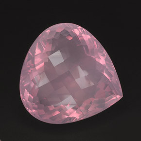 Cuarzo rosa rosa natural de 421,95 ct, transparente, transparente / translúcido