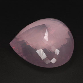 Cuarzo rosa rosa natural de 421,95 ct, transparente, transparente / translúcido