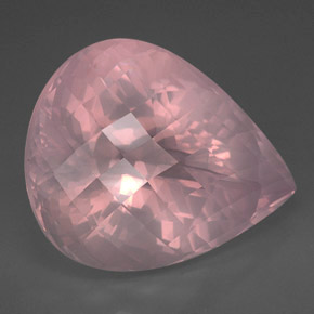 Cuarzo rosa rosa natural de 127,75 ct, transparente, transparente / translúcido