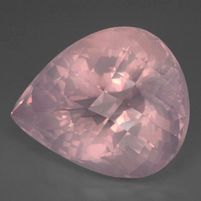 Cuarzo rosa rosa natural de 127,75 ct, transparente, transparente / translúcido