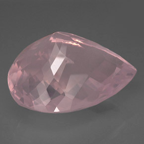 Cuarzo rosa rosa natural de 127,75 ct, transparente, transparente / translúcido