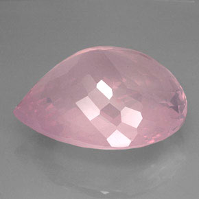 Cuarzo rosa rosa natural de 127,70 ct, transparente, transparente / translúcido