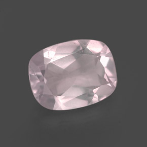 Cuarzo rosa rosa natural de 1,70 ct, transparente, transparente / translúcido