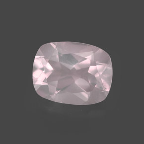 Cuarzo rosa rosa natural de 1,87 ct, transparente, transparente / translúcido