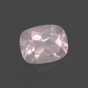 Cuarzo rosa rosa natural de 1,87 ct, transparente, transparente / translúcido