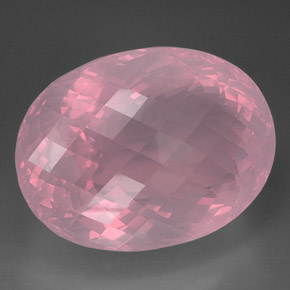 Cuarzo rosa rosa natural de 223,50 ct, transparente, transparente / translúcido