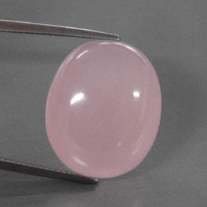 Cuarzo rosa rosa natural de 30,50 ct, transparente, transparente / translúcido