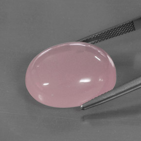 Cuarzo rosa rosa natural de 30,50 ct, transparente, transparente / translúcido