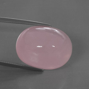 Cuarzo rosa rosa natural de 39,28 ct, transparente, transparente / translúcido