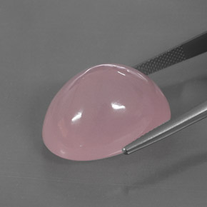 Cuarzo rosa rosa natural de 39,28 ct, transparente, transparente / translúcido