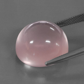 Cuarzo rosa rosa natural de 35,23 ct, transparente, transparente / translúcido