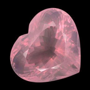 Cuarzo rosa rosa natural de 213,25 ct, transparente, transparente / translúcido