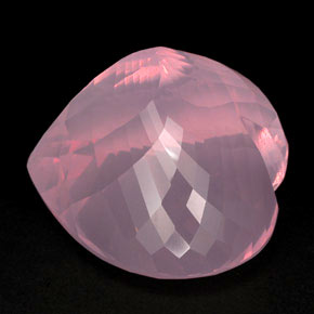 Cuarzo rosa rosa natural de 213,25 ct, transparente, transparente / translúcido