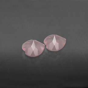 Gemas de cuarzo rosa rosa natural de  ct, transparente, transparente / translúcido