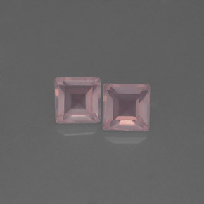 Gemas de cuarzo rosa rosa natural de  ct, transparente, transparente / translúcido