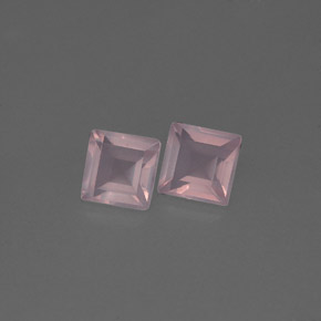 Gemas de cuarzo rosa rosa natural de  ct, transparente, transparente / translúcido
