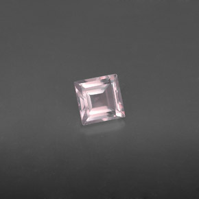 Cuarzo rosa rosa natural de 0,66 ct, transparente, transparente / translúcido