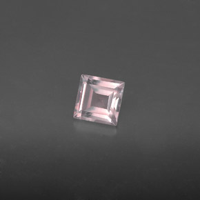 Cuarzo rosa rosa natural de 0,66 ct, transparente, transparente / translúcido