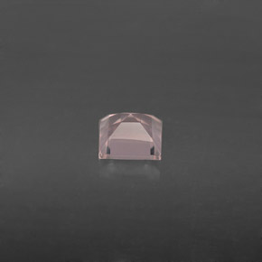 Cuarzo rosa rosa natural de 0,66 ct, transparente, transparente / translúcido