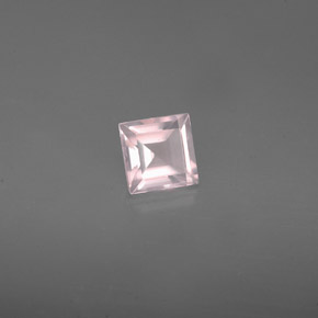 Cuarzo rosa rosa natural de 0,62 ct, transparente, transparente / translúcido