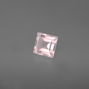Cuarzo rosa rosa natural de 0,62 ct, transparente, transparente / translúcido