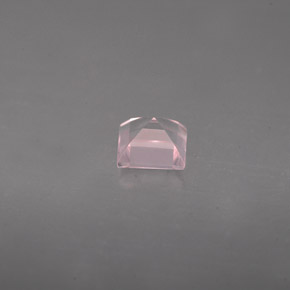Cuarzo rosa rosa natural de 0,62 ct, transparente, transparente / translúcido
