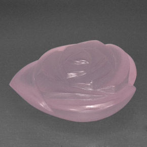 Cuarzo rosa rosa natural de 77,33 ct, transparente, transparente / translúcido