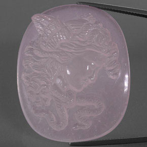 Cuarzo rosa rosa natural de 92,01 ct, transparente, transparente / translúcido