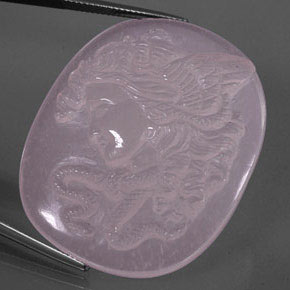 Cuarzo rosa rosa natural de 92,01 ct, transparente, transparente / translúcido
